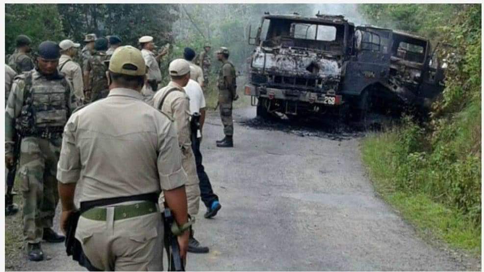 pinkyp_actor's tweet photo. Deeply anguished by such cowardice act by the terrorist of killing Col. #ViplavTripathi CO 46 #AssamRiffles his wife &amp; 8-year-old son, 4 other security personnel in #Churachandpur . 
Their supreme sacrifices will not go in vain 🇮🇳
@adgpi @official_dgar @AmitShah @PMOIndia https://t.co/DshV6FgIE0