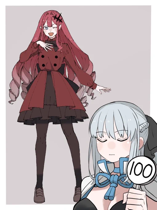 #FGO
バーヴァンシーとモルガン陛下の色々着せ替え 