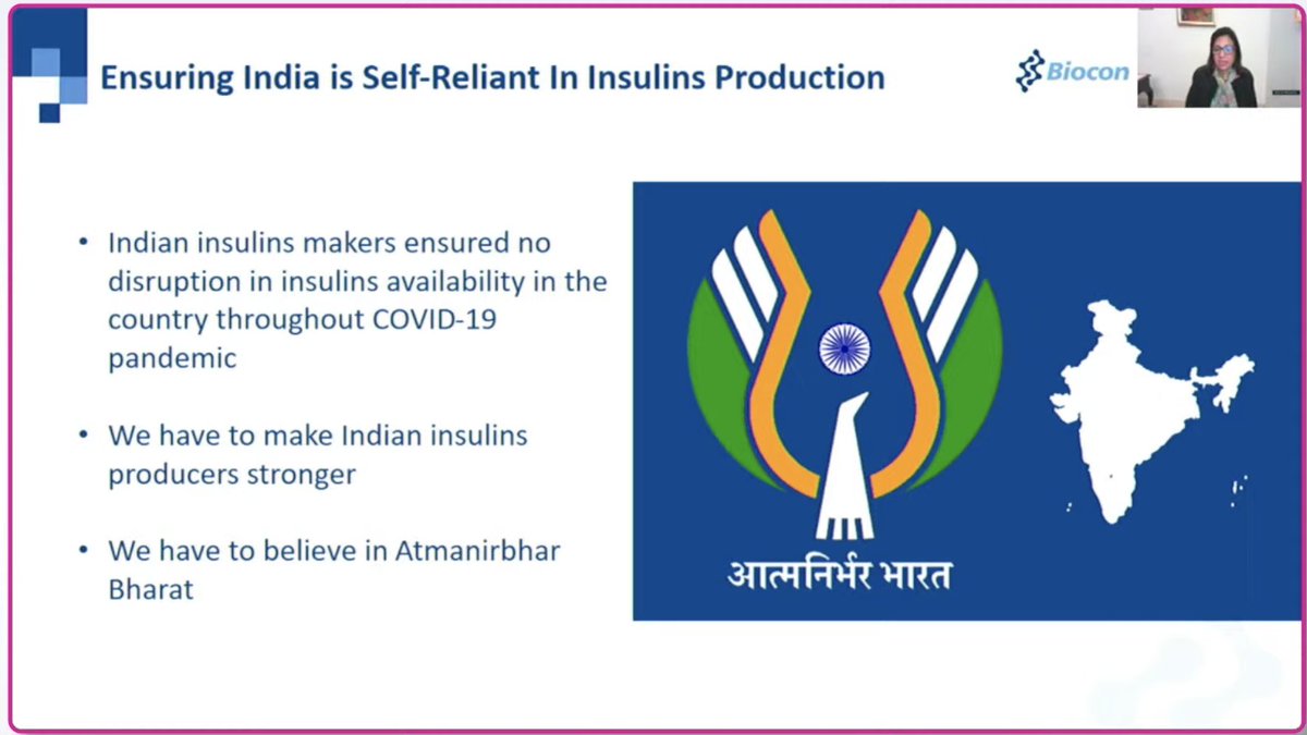 BioconBiologics's tweet photo. "We have to make the country stronger. We have to make Indian insulins producers stronger. And we have to believe in #AtmanirbharBharat."
@kiranshaw. Watch the session live > https://t.co/Kb0oMFdmCw #WorldDiabetesDay2021 #ExpandingUniversalAccess https://t.co/PVODo4fgHY