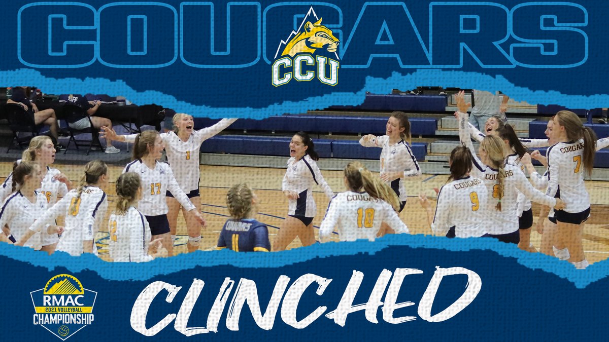 RMAC_SPORTS's tweet photo. The Cougars are in! With a 3-2 win, Colorado Christian has CLINCHED its berth in the 2021 #RMACvb Tournament!

#GoCougsGo | #EverythingElevated https://t.co/BUZc4BYGa2