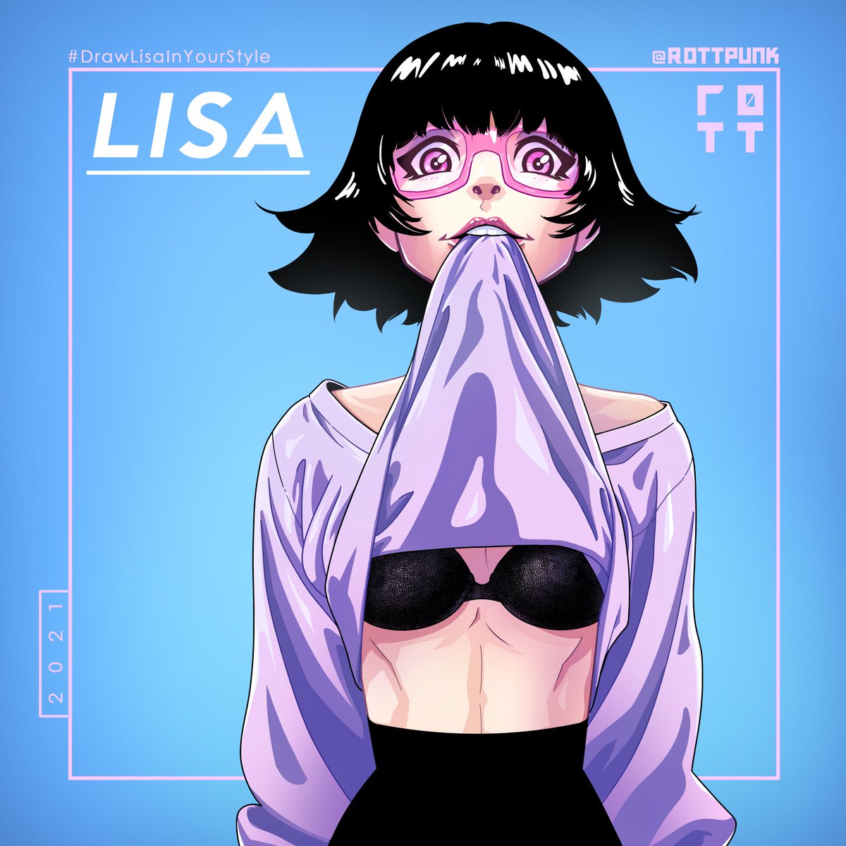 R0ttPunk's tweet photo. Drew @Kuvshinov_Ilya 's OC Lisa for #DrawLisaInYourStyle on IG! https://t.co/UDjIKsHett