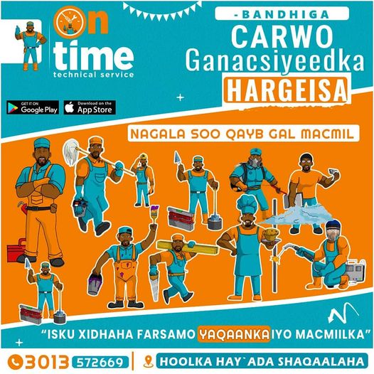 Ontimesomalilan's tweet photo. Nagu So Booqo Bandhig Ganacsiyeedka Hargeisa Business Fair 🧡💚
Naga So Wac Numberska :
☎️ 3013|| 572669
📱0636382619 || 0636382621
📩 Info@ontime.so
🌐https://t.co/j8PCvtIkiC
🏠 Jabane Mall, Hero Awr Hargeisa, Somaliland.
#Naso_Ha_Lagu_Adeege
#adeegaha_bulshada
#OntimeTechnical https://t.co/ken4QwjB5q