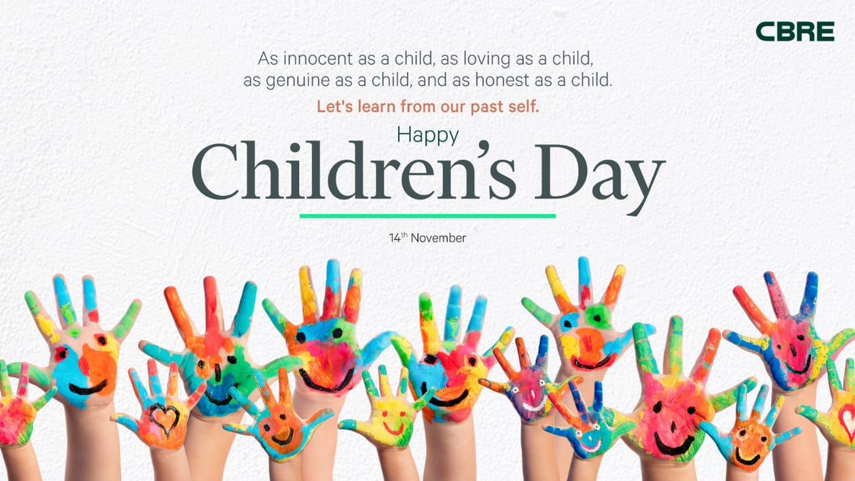 KumarShaanu's tweet photo. 3 things we can learn from children &amp; imbibe in ourselves for a great professional career!

1) Keep learning new things
2) Focus on today not tomorrow
3) Never forget to have fun

Wishing everyone a #happychildrensday https://t.co/xco97JJRcf