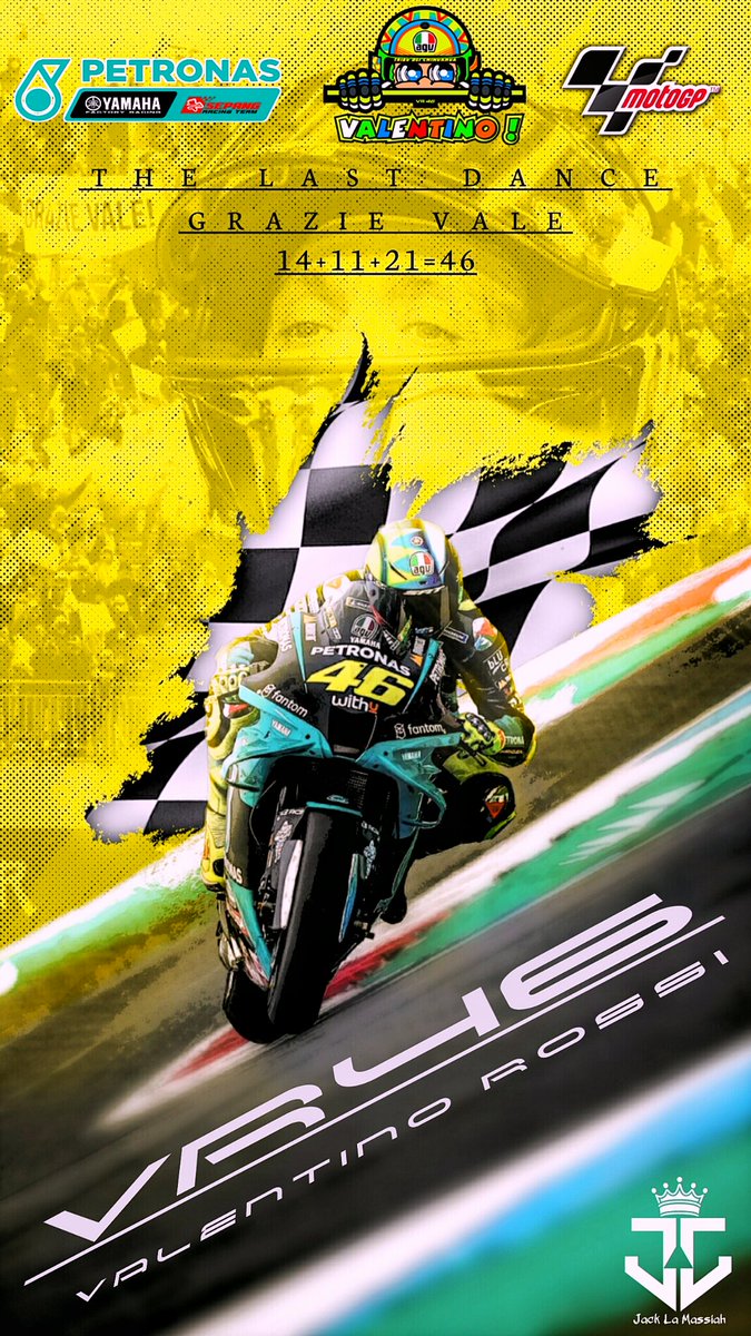 jack_la_massiah's tweet photo. 🏁 The Last Dance @ValeYellow46 

#GrazieVale #VR46 #ValentinoRossi #ValenciaGP #MotoGP https://t.co/Ka04jM4f58