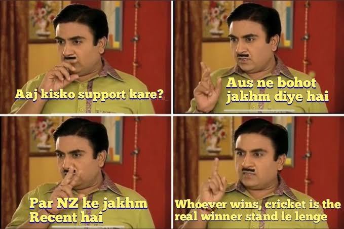 WasimJaffer14's tweet photo. 😉 #AUSvNZ #T20WorldCup https://t.co/2w3aKRCMQt