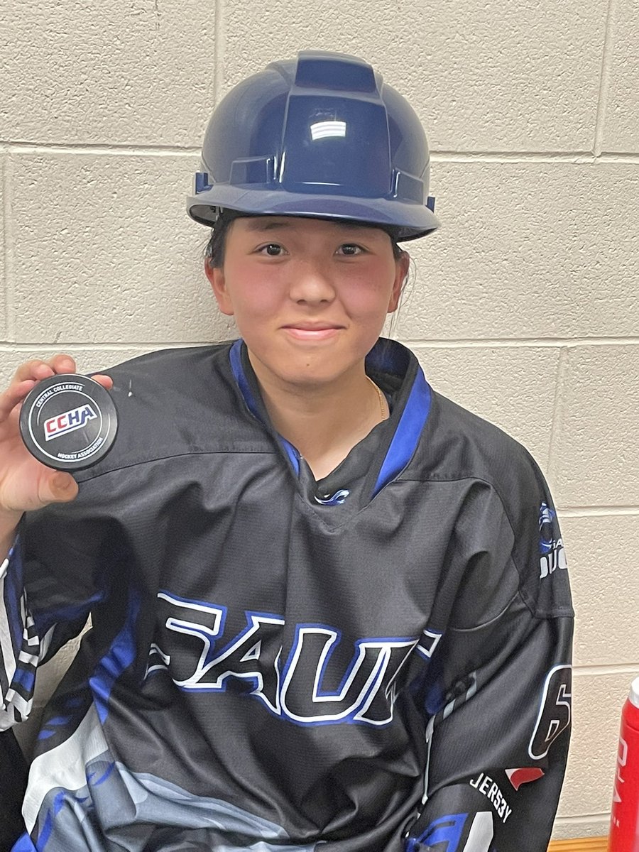 cougarswhky's tweet photo. Final 16 to 1 for the Cougars! #CougarPride  Emma Lee pots 5 goals in her @achawomensd2 @CCWHA_D2 debut! Olivia Barsanti 4 Ally Turcotte 2 Sophie Thibault 2 Jasmine Grouleau 2 Erika Beitz 1. @CougarsSault @SaultCollege  🐔🐔 https://t.co/BergXTvkQg