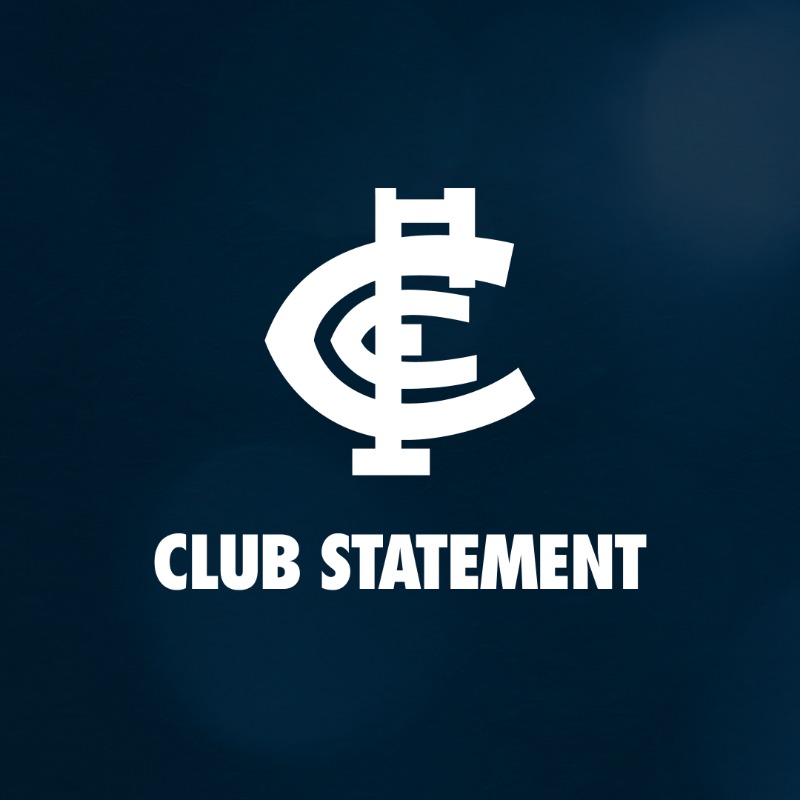 CarltonFC's tweet photo. Liam Jones has today made the decision to announce his retirement.
We wish him all the best and thank him for his time at the Club.
The Club will now work closely with the AFL regarding options available to replace Jones’ spot on the list for the 2022 season.
