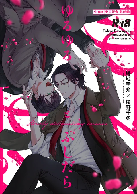 ばじふゆ新刊( R18)
生存IFの幹部軸。卍會の汚い仕事に慣れられないばじさんに笑顔を取り戻して欲しいちふゆの話。
https://t.co/yE5aBkdi4H 