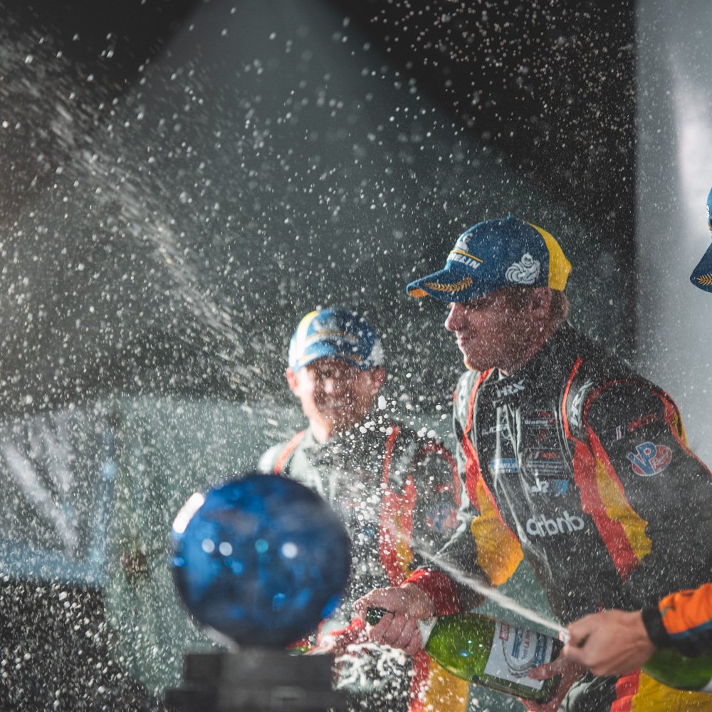 Champagne celebrations 🍾

What a day. What a weekend. The boys and girls of this team worked day in and day out to make this happen. Thank you to everyone who had a part of this. Thank you to everyone who supported us along the way. 

P2!