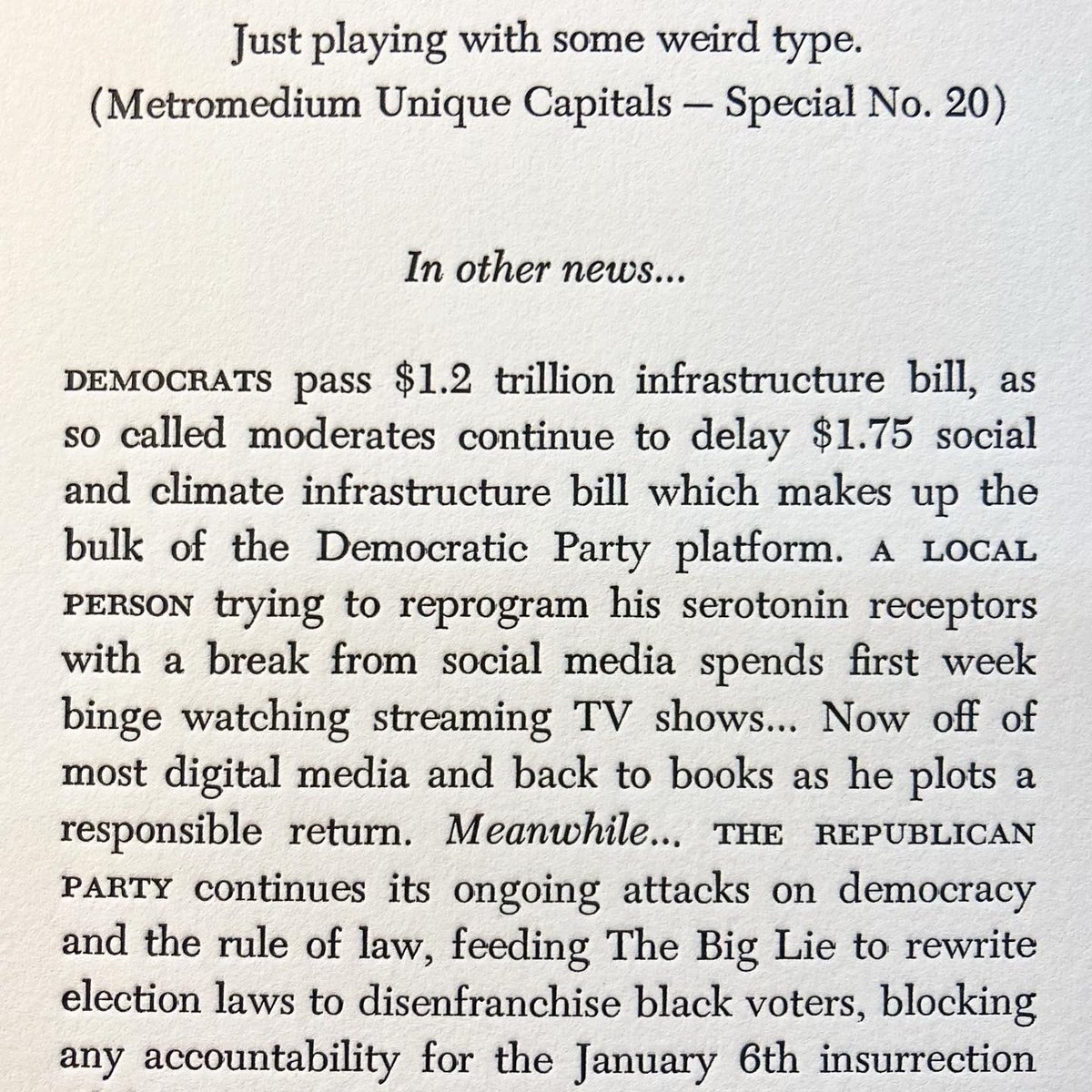 TLinotypist's tweet photo. Just a quick update from a hot metal typecasting, social media-free zone! (I.é., uploading this post but signing right back out) Serotonin receptor reprogramming is hard work! #letterpress #linotype #infrastructure #serotonin #thebiglie #cats #dwiggins #whatthefuck https://t.co/sz5FVsb1oS