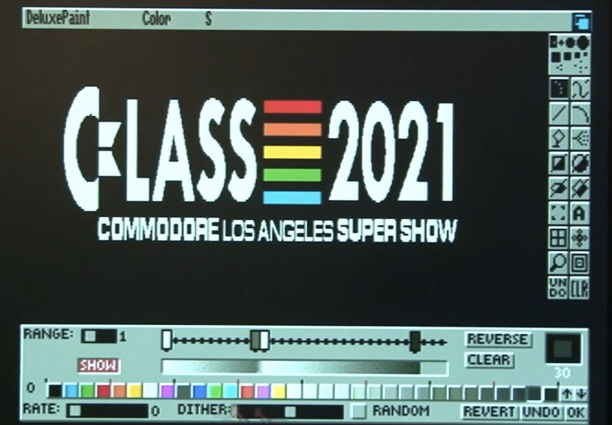 4608Kbit's tweet photo. Rifkin and Amiga graphics manipulation
at Commodore Los Angeles Super Show - 2021 #CLASS2021 #Commodore #Amiga1200 

https://t.co/jOjtmX1wF3 https://t.co/1PtzqlqzUZ