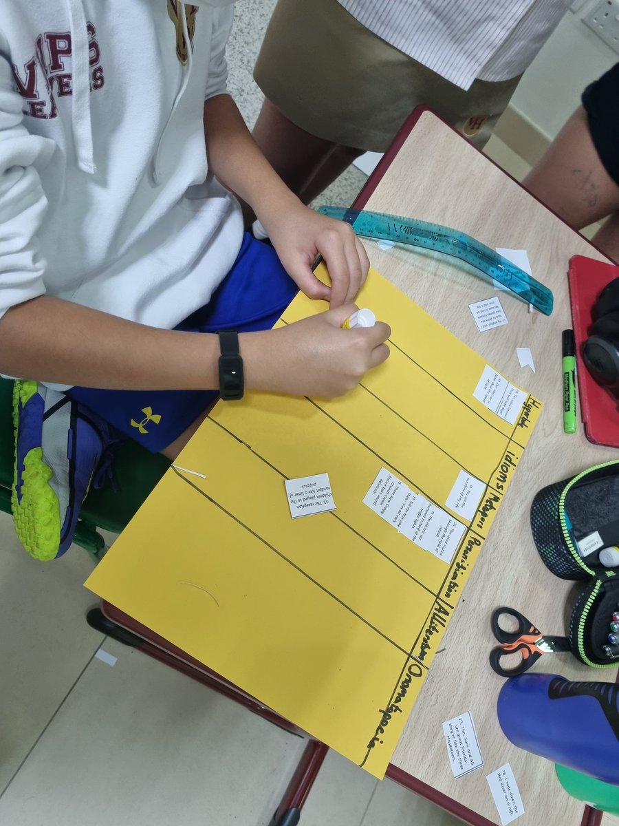 Year 6 | Victory Heights Primary School (@vhps_year6) on Twitter photo Year 6 are working in teams to sort out some sentences into different types of figurative language. Some sentences fit into more than one category and the conversations these children are having are fantastic. #oracy #vhpstalks <a href="/VHPS_English/">English | Victory Heights Primary School</a> Year 6 are working in teams to sort out some sentences into different types of figurative language. Some sentences fit into more than one category and the conversations these children are having are fantastic. #oracy #vhpstalks <a href="/VHPS_English/">English | Victory Heights Primary School</a>