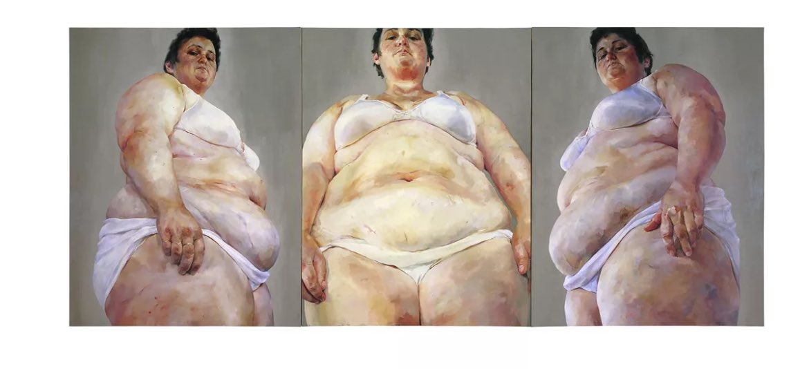 thinking about this piece by jenny saville tonight https://t.co/046v5TpYZ1