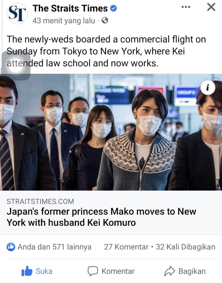 khidikarisma's tweet photo. いらっしゃいませ to NY Princess Mako. Start a new life like an ordinary person like me. It was so much fun😍 https://t.co/9qADwVJIBP