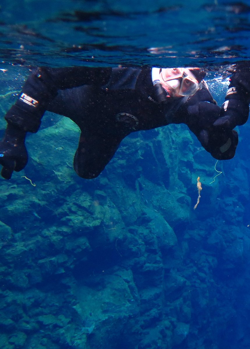 nealstephenson's tweet image. Here's me testing the open source #icelandverse headset a few years ago. A simulation of the gap between the Eurasian and N. American tectonic plates. So realistic it gave me hypothermia. The most convincing XR experience I've had. Didn't have to surrender any of my personal data