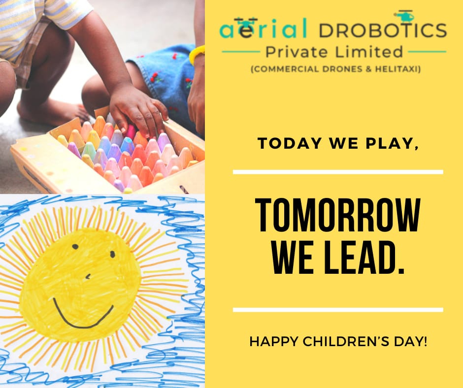 AerialDrobotics's tweet photo. On this very special day, let us all celebrate the innocence and purity of our kids. Let them feel precious in every way because they are our future!
Greetings from the team Aerialdrobotics
#ChildrensDay2021 #childrends #future #nextgeneration #specialday #team #greeting #wishes https://t.co/ZDBbhQnnfQ