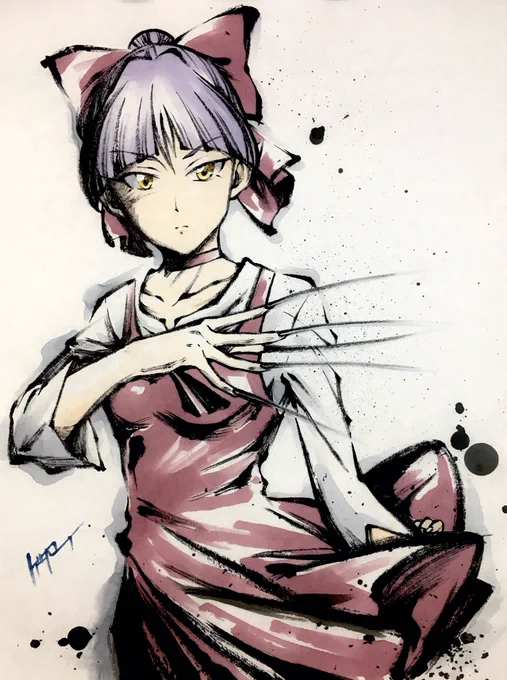 墨絵「ねこ娘」

#ゲゲゲの鬼太郎 #墨絵 