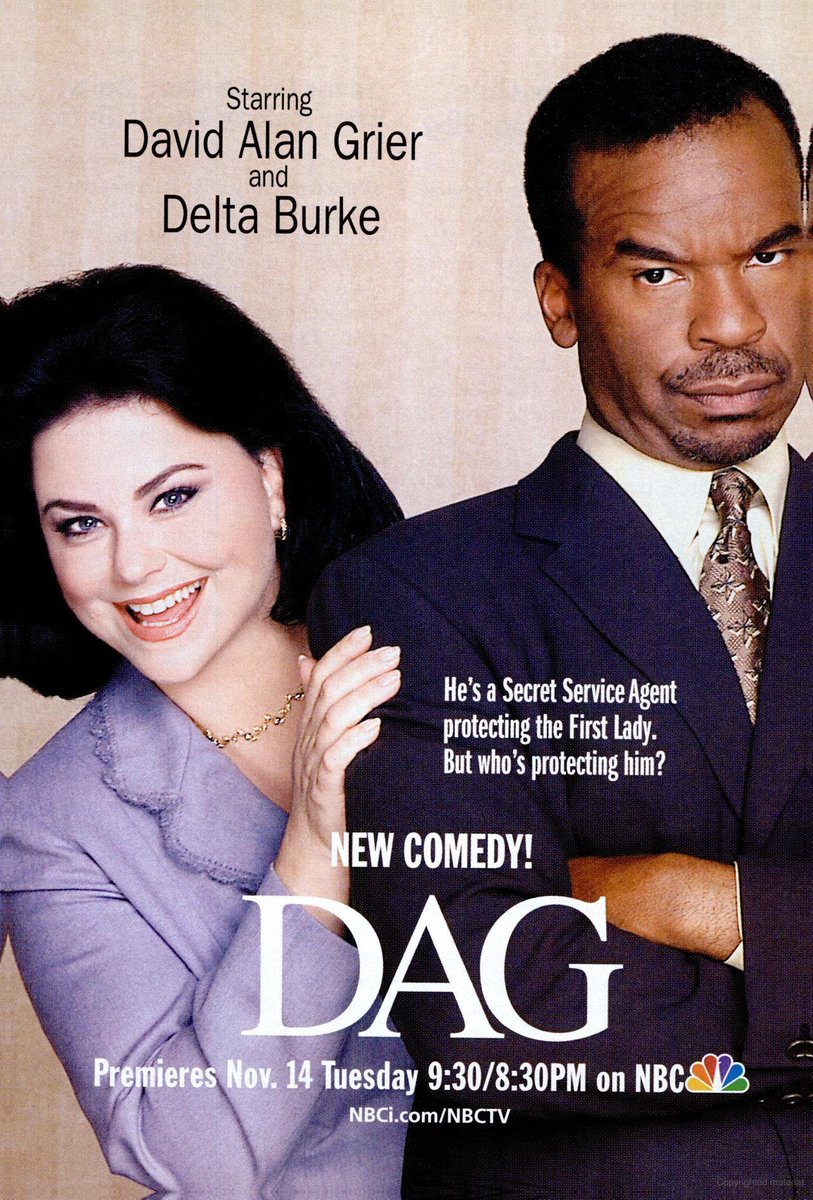 k50cullen's tweet photo. In 2000 and 21 Years Ago, #DAG premiered on @nbc on this day RT and Like if you remember this show. (@davidalangrier, #DeltaBurke, #DavidRasche, #StephenDunham, #MelJackson, @EmmyLaybourne, @LaurenTom9000, @PFTompkins, #LeaMorenoYoung, @jackburditt, #EileenConn, #AndyGordon, https://t.co/iIGzlgiurZ