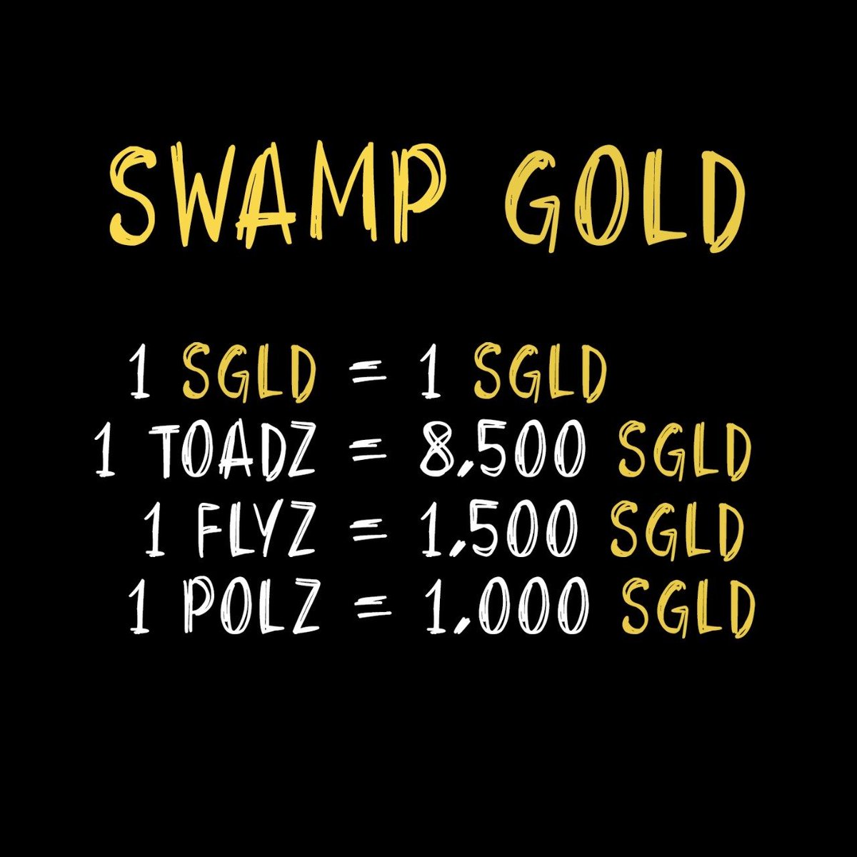 Swamp Gold for Toadz (and Flyz and Polz) tweet media