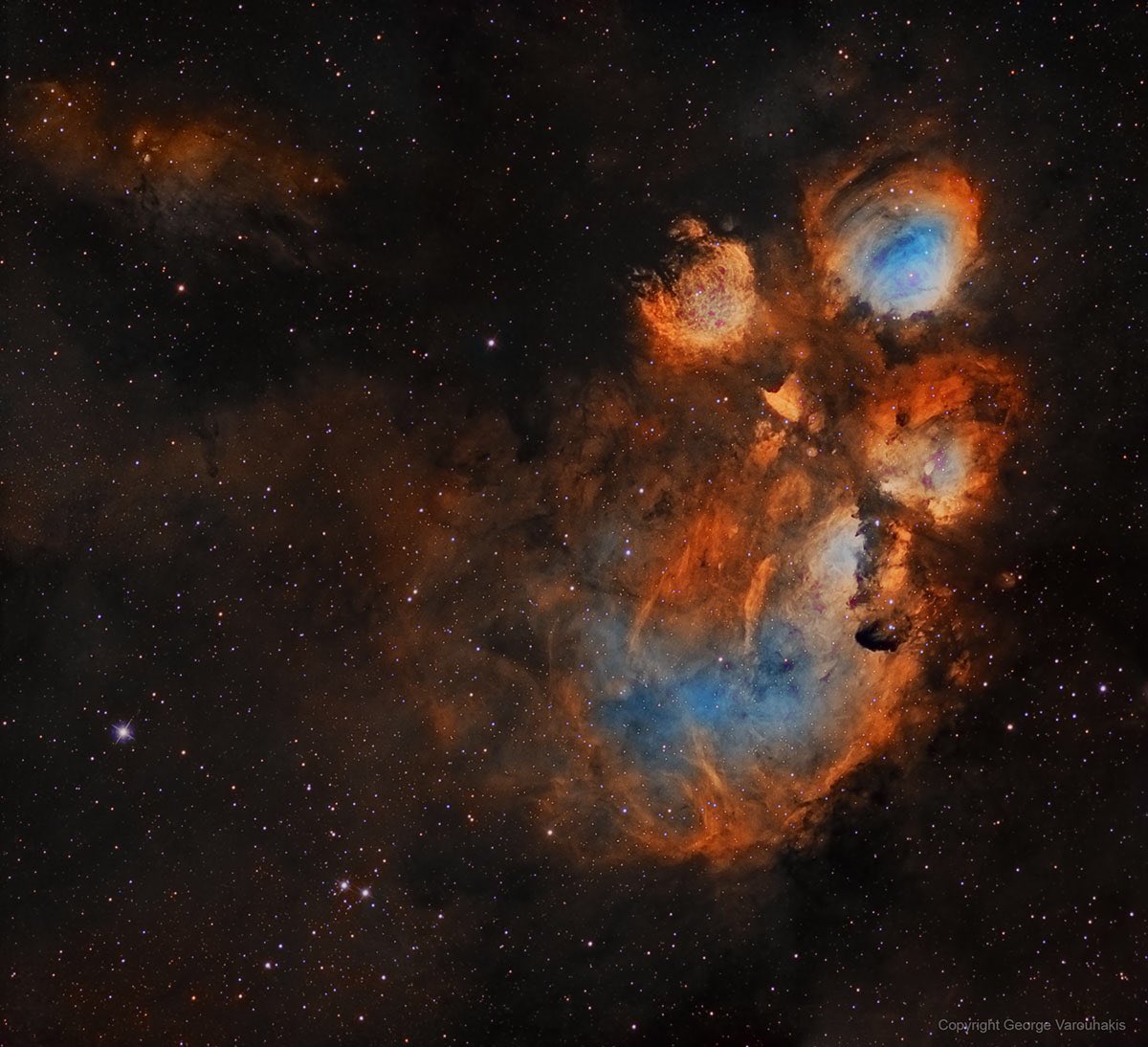 celestialOTD's tweet image. todays celestial body is the cat’s paw nebula! it is an emission nebula and star-forming region located in the constellation scorpius. the cat’s paw nebula was discovered by astronomer john herschel in 1837, who observed it from the cape of good hope in south africa!