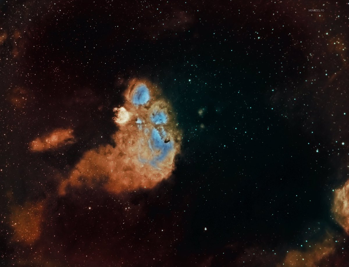 celestialOTD's tweet image. todays celestial body is the cat’s paw nebula! it is an emission nebula and star-forming region located in the constellation scorpius. the cat’s paw nebula was discovered by astronomer john herschel in 1837, who observed it from the cape of good hope in south africa!