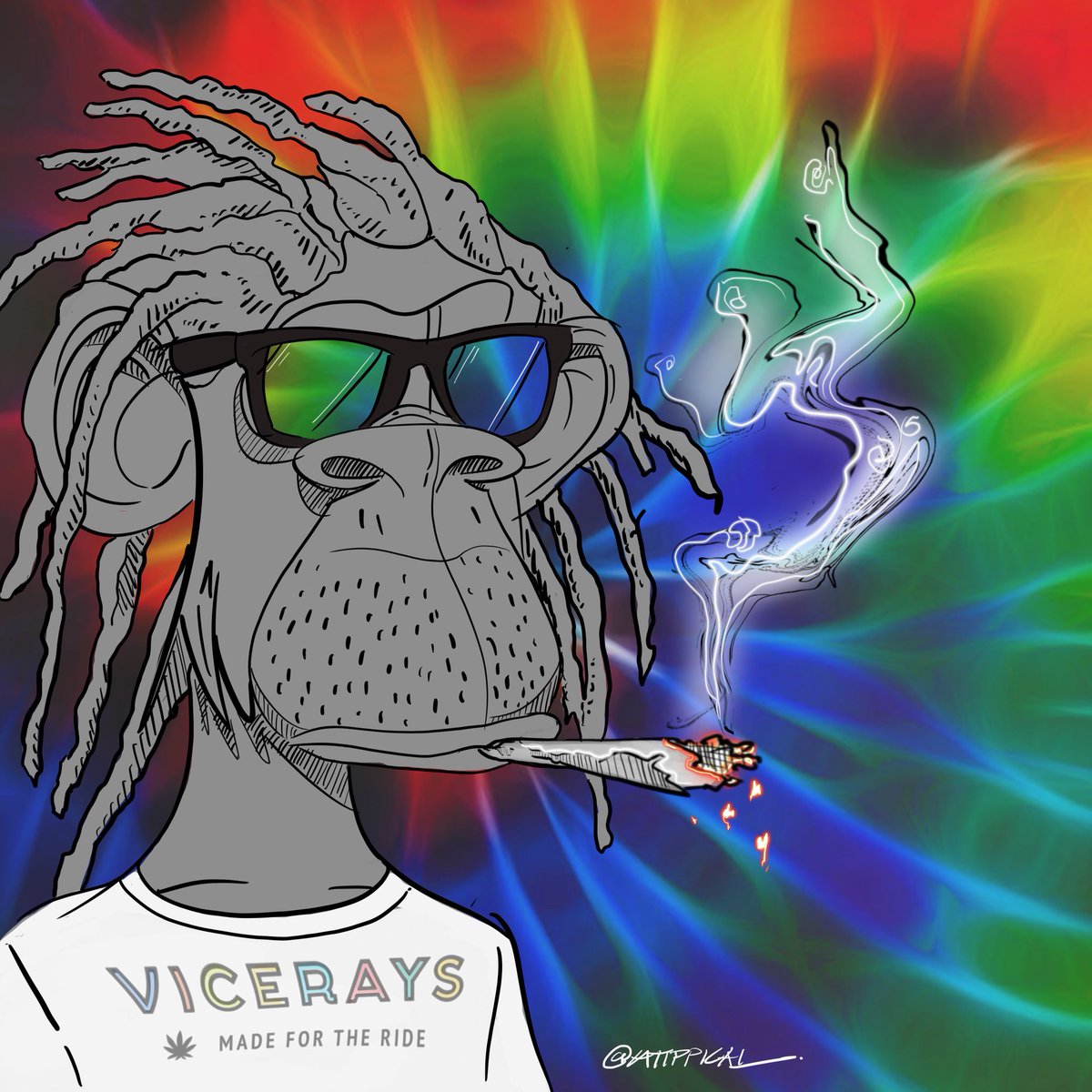 How dope of a collab would this be? <a href="/ViceRays/">ViceRays</a> <a href="/BoredApeYC/">Bored Ape Yacht Club 🍌</a> #NFT
