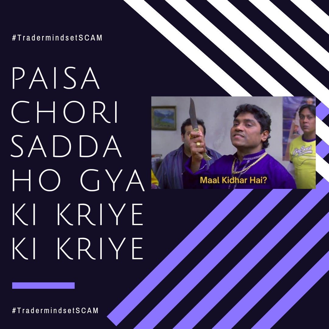 bhaveshp1509's tweet image. #TradermindsetSCAM
Let&apos;s trend it 
@ca_mehtaravi @ArjunB9591