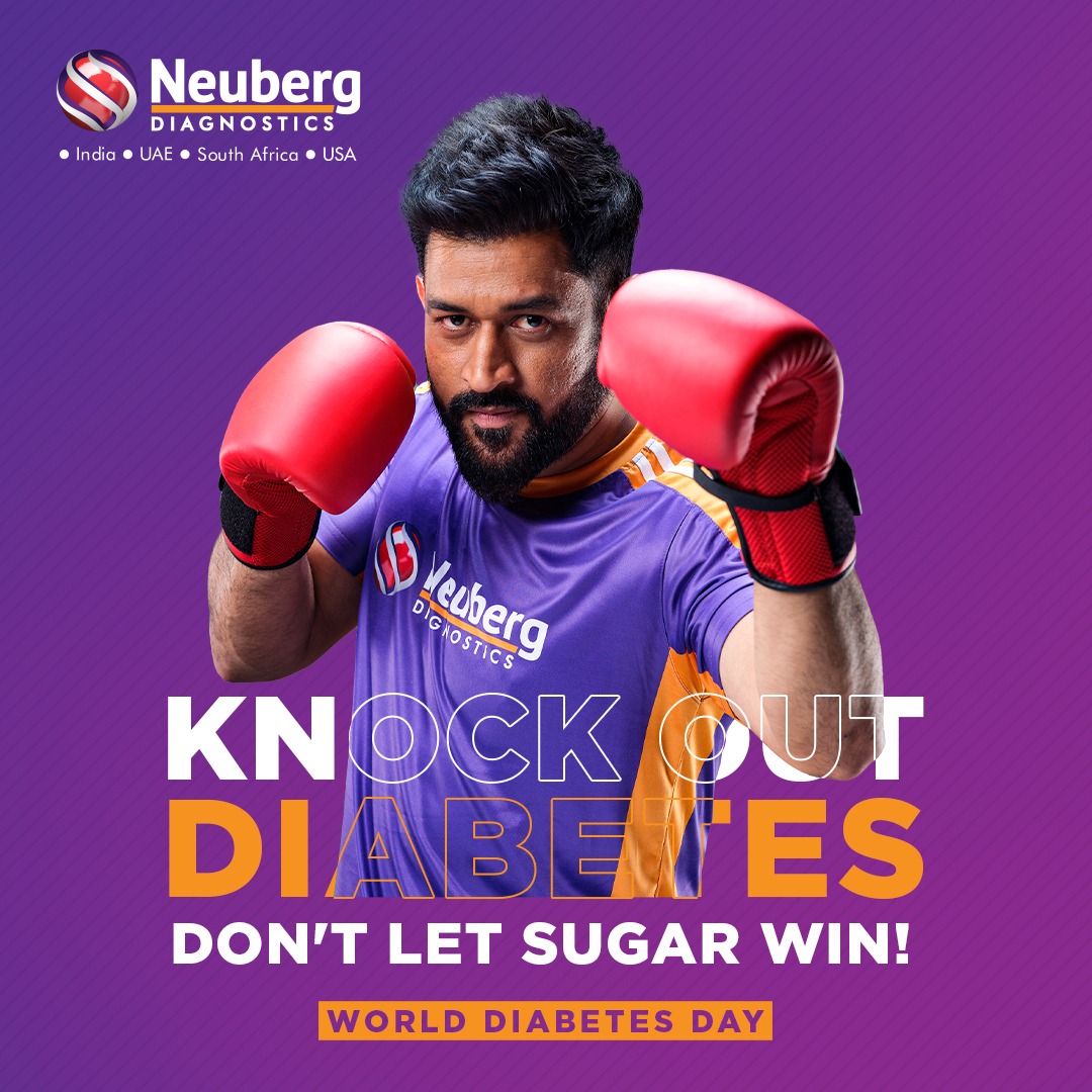 This World Diabetes Day, don't let your guard down. Stay aware,  diagnose on time and make the right changes to your diet & lifestyle to knock out diabetes!

#NeubergDiagnostics 
#WorldDiabetesDay
#DiabetesDay2021
#DontLetSugarWin
#KnockOutDiabetes