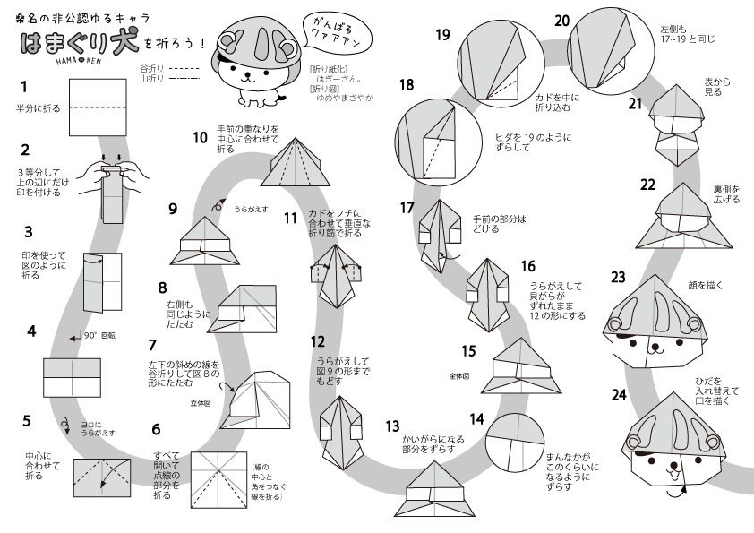 Si ゆめやまさやか Sa Twitter はまぐり犬折り紙折り図 普通の折り紙を使って手順通り折りたい方は折り図 を ガイドラインのあるイラストを山折り谷折りしたい方は展開図をご利用下さい 創作者 はぎーさん Eulvstkezmrajhm Pdfダウンロードはこちらから 折り Si ゆめやまさやか Sa Twitter はまぐり犬折り紙折り図 普通の折り紙を使って手順通り折りたい方は折り図 を ガイドラインのあるイラストを山折り谷折りしたい方は展開図をご利用下さい 創作者 はぎーさん Eulvstkezmrajhm Pdfダウンロードはこちらから 折り