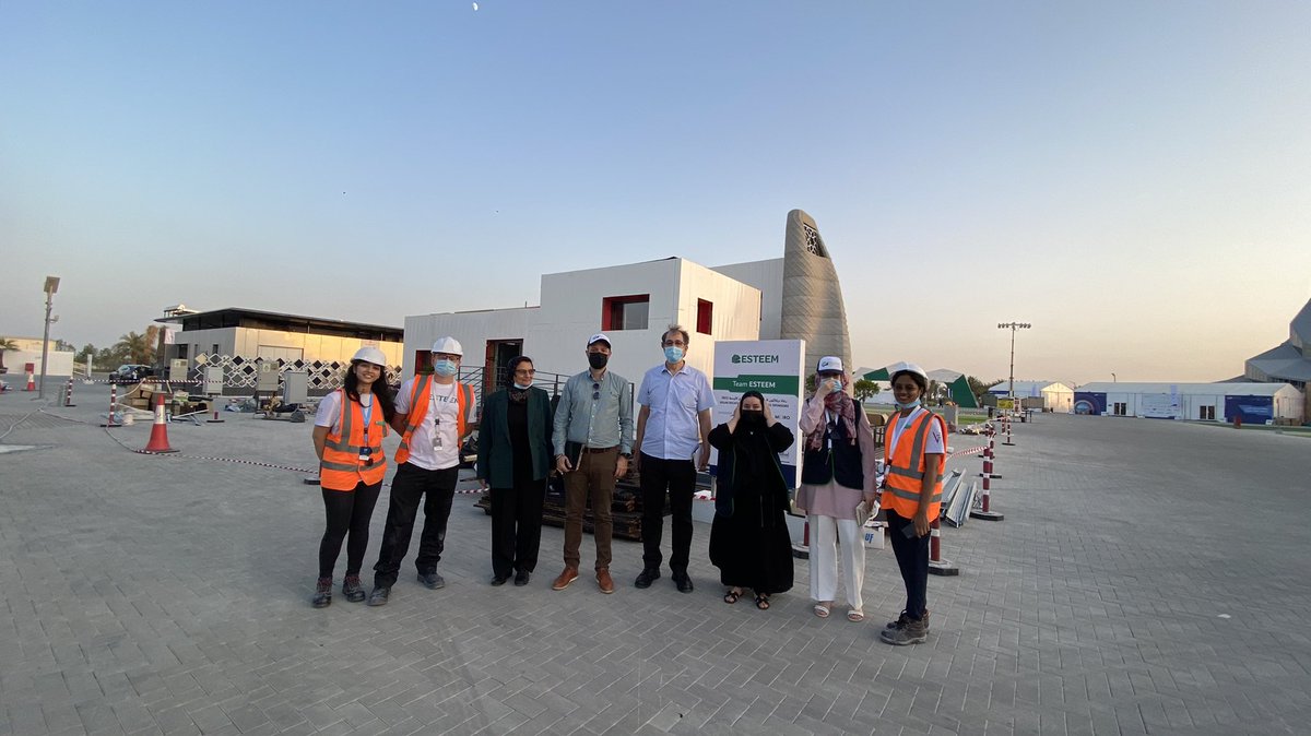 teamesteem2020's tweet photo. Energy Efficiency Jury Contest Done!

Thanks to Kelvin Shillinglaw, Ruschane Joginder  and Priyankadevi Murugappan for representing #TeamESTEEM 

#HWU #EXPODubai2020 #HeriotWatt
#HeriotWattDubai #SDME https://t.co/f0h1LBn5Y8
