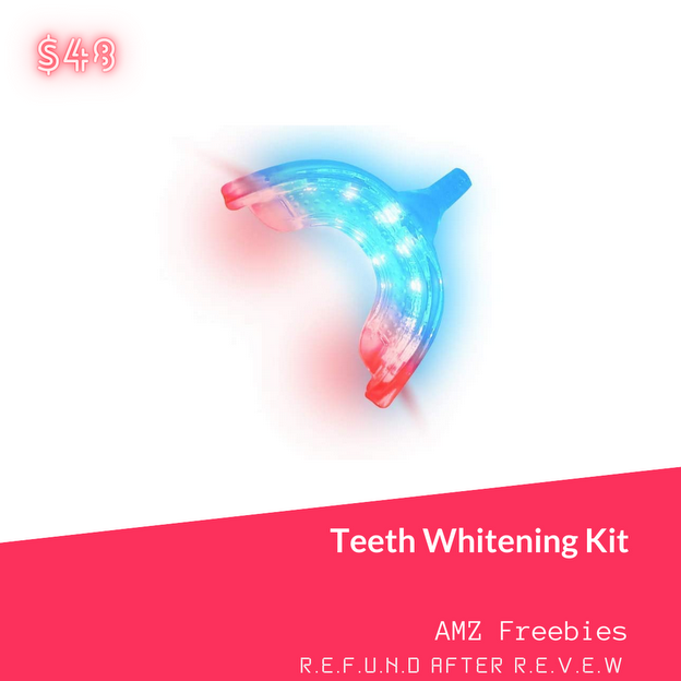 CapraUS510's tweet photo. Teeth Whitening Kit with LED Light for Sensitive Teeth, RED &amp; Blue Dual Lighting Technology, $48. https://t.co/LE44OIMeWn