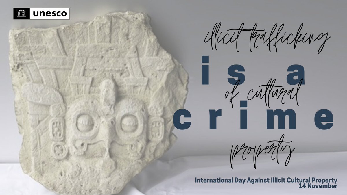 🚫Looting & illicit trafficking of cultural property is a crime 🌎On This International Day against #IllicitTrafficking in #CulturalProperty, @unesconewdelhi will be organizing a capacity-building workshop on #CulturalHeritage Protection in #India soon

🔜Stay tuned to know more!