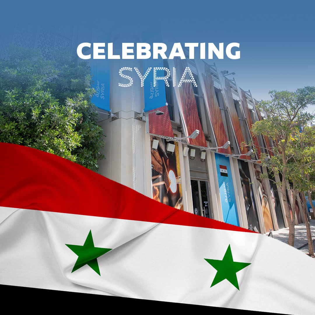 expocitydubai's tweet photo. Today we are excited to celebrate Syria 🙌
Don't miss out on the celebration, and join us today at Syria Pavilion, or watch it live on Virtual Expo:https://t.co/NuTD3gXrdx
#Expo2020 #Dubai @SyriaExpo https://t.co/KFBvEIIe5u