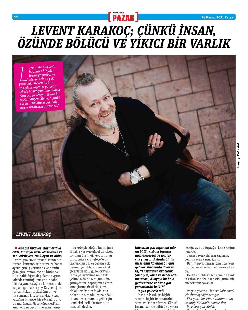 "Levent Karakoç; Çünkü İnsan, Özünde Bölücü ve Yıkıcı Bir Varlık"

Mutlu Hesapçı, Levent Karakoç ile "Gece Köpekleri" kitabına dair konuştu. Bugün Gazete Pencere Pazar'da!
<a href="/mutluhesapci/">mutlu hesapçı</a> <a href="/leventkarakocJK/">gece köpekleri / roman</a> <a href="/inkilapkitabevi/">İnkılâp Kitabevi</a> 

(Abone olmak için gazetepencere.com)
#PencerePazar