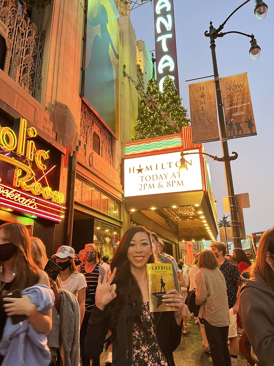 MzShanon's tweet photo. Today marks the third time I won Hamilton tickets! Best thing was it was in my own hometown and I had first row center! ๐คฉ @HamiltonMusical @Pantages #hamiltonlottery #hamiltonlotterywinner #hamiltonmusical https://t.co/LTW11CgiAg