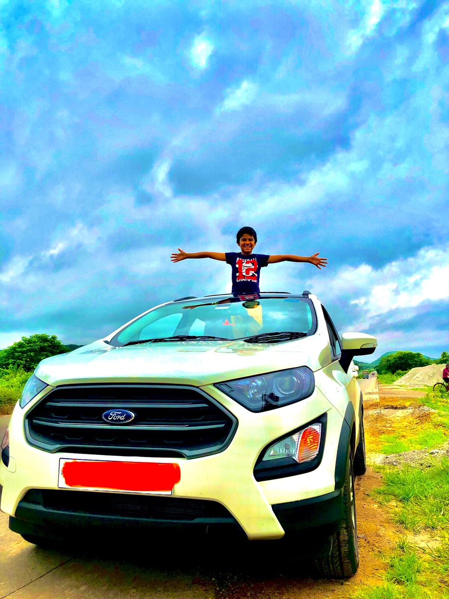 travellerAmit's tweet photo. Zarak on top of our sunroof of Ford EcoSport Titanium Sports- wishing you all #fordlovers a #happychildrensday
Enjoy your #fordmoments with your #ford beast
#fordecosportclub #fordecosport #fordindia #fordclub #ecosporttitanium #cars #carlovers #carphotography @FordIndia https://t.co/6hFNL4aPAm