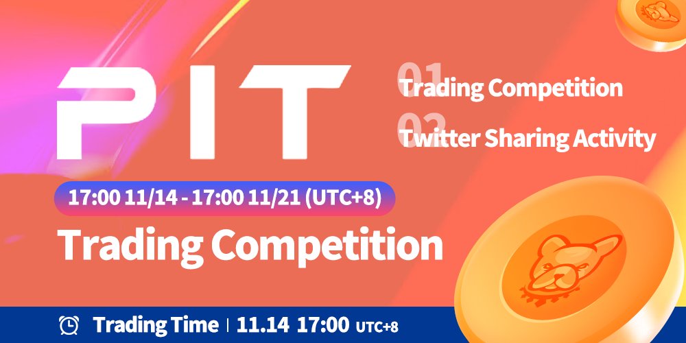 BKEXGlobal's tweet photo. 🎉Celebrate the Listing of #PIT · #PIT Trading Competition &amp; Twitter #Giveaways

✅Follow @BKEXGlobal &amp; @BscPitbull
✅RT &amp; Comment 
✅Tag 3 friends

💎Activity details: https://t.co/rZ5k8Uyofz

🏆10 ppl will be randomly picked to get 18,000,000,000 #PIT #Airdrops each on Nov 21. https://t.co/YuKGD9iNWm