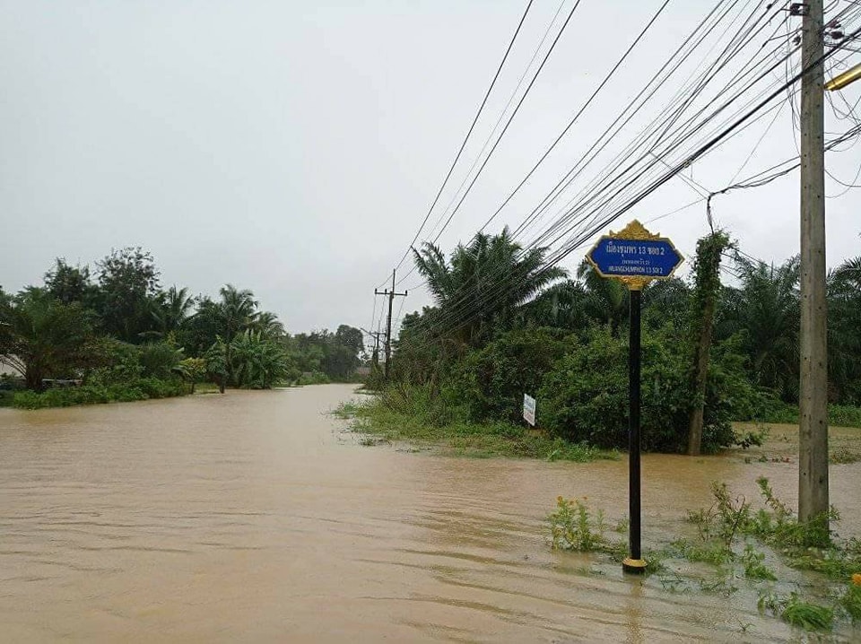 fm91trafficpro's tweet photo. 14 พ.ย.64 สถานการณ์น้ำท่วมใน ซอยเทศบาลเมืองชุมพร 13 (ซอยวัดหาดทรายแ���้ว) ยังมีน้ำท่วมสูง ตั้งแต่เมื่อคืนที่ผ่านมา ทีมกู้ภัยฯ อยู่ระหว่างให้การช่วยเหลือในเบื้องต้น #น้ำท่วมชุมพร 

Cr.ทีมงานข่าวกู้ภัยชุมพร https://t.co/3TotZaPaNO