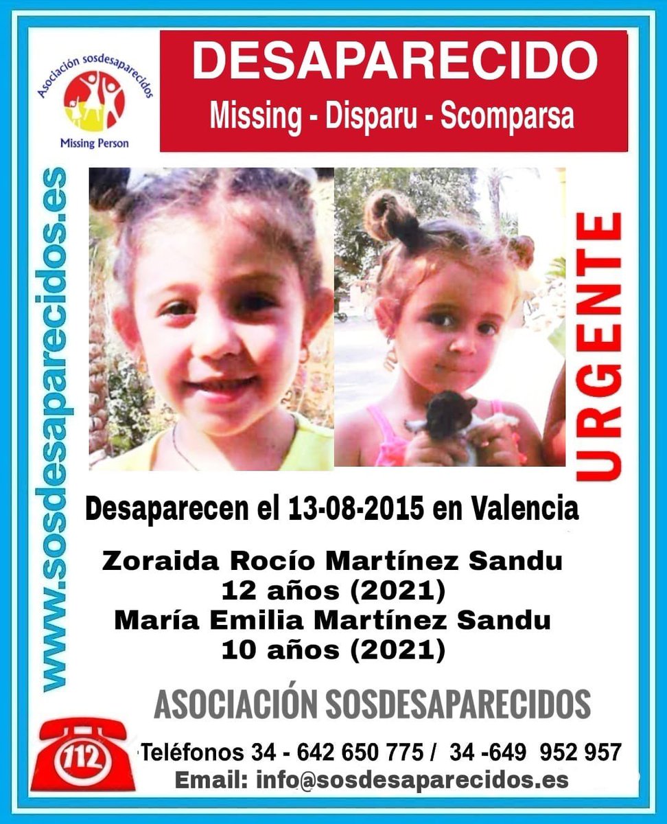 Antoniomrtinez4's tweet photo. Buenos Días ayer se cumplieron 6 años y 3 meses del secuestró de mis hijas roció y maría niñas pequeñas españolas las robó su misma madre yo soy su padre y estoy pasando un verdadero infierno ,está siendo muy duro pero ahora e de aguantar para que de mi boca sepan la verdad un RT https://t.co/Y62HHojs7J