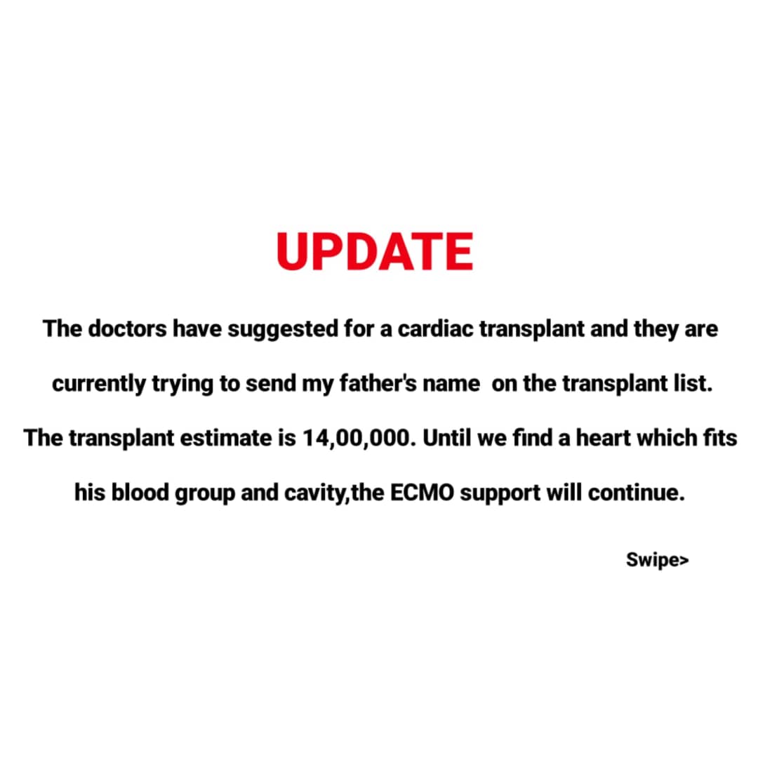 ShrutiC2002's tweet photo. I am Shruti Chakraborty, a 19 year student from LSR.Currently my father's condition is quite critical as he had two massive heart attacks since 4th November 2021.
The doctors have suggested for a cardiac transplant. 
To read more &amp; contribute- https://t.co/klOpQpAgxA
#fundraiser https://t.co/nq0VysplXE
