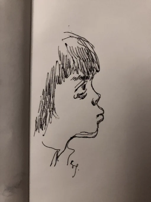 昨日『ボーイズ・オン・ザ・ラン』観たのを今思い出しながら描いた 