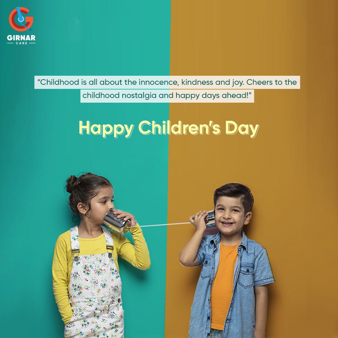 girnarcare's tweet photo. #HappyChildrensDay to the child inside every one of us.

#chilndrensday👧🏻👶🏻 #ChildrensDay https://t.co/PSGPd0Fa21