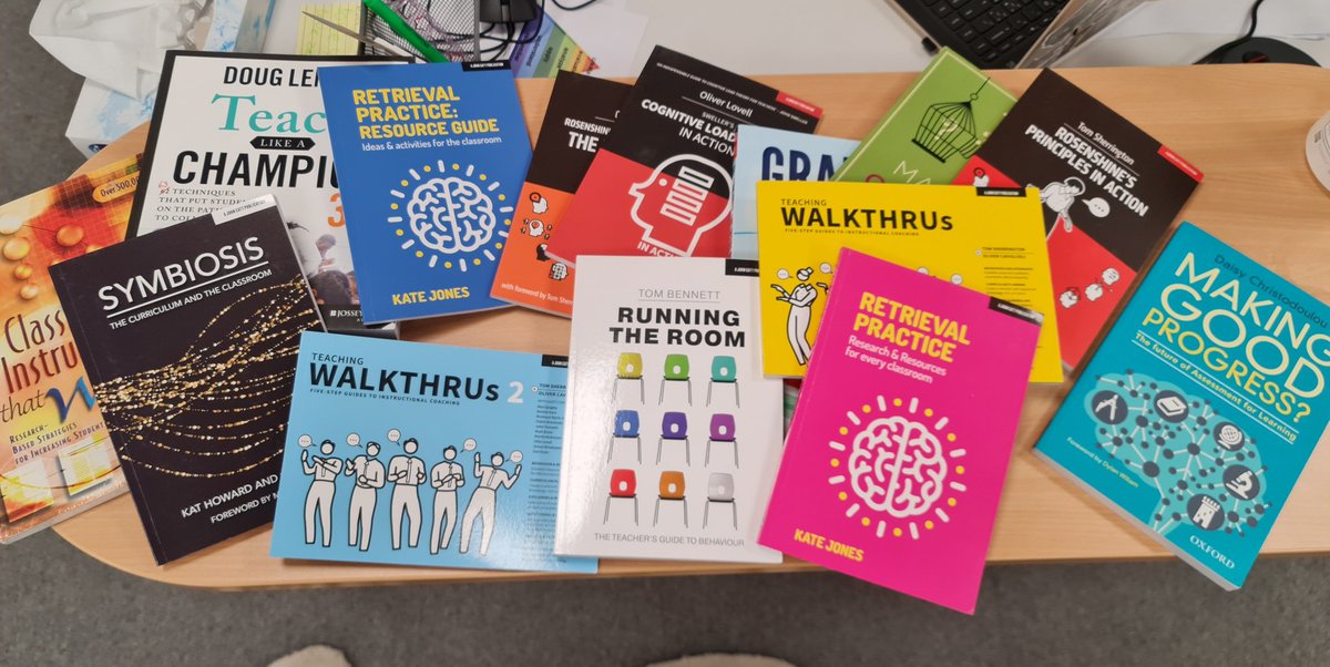 MsBLit's tweet photo. Look what just arrived!!!! The beginning of our CPD library!
Which one should I read first?
#cpd #teachinglibrary #teachingandlearning #researchbasedteaching https://t.co/87GF5VyoTS