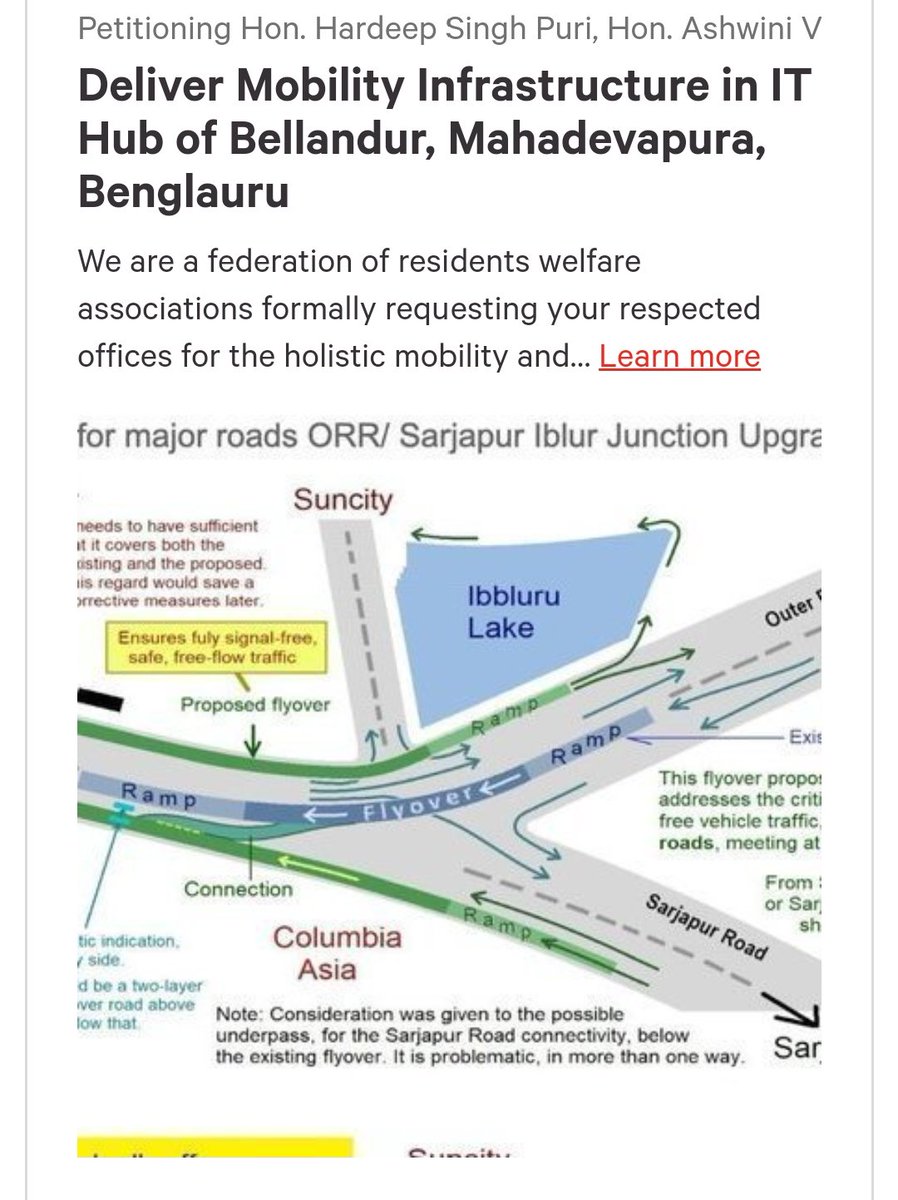 kdevforum's tweet photo. Signup to support on Mobility Infrastructure ask for IT Hub of Bellandur,Mahadevapura, #Benglauru!

https://t.co/ozSIYRQQQd 

#MobilityForBellandur
#MobilityForITCorridor 
@PCMohanMP @Rajeev_GoI @ArvindLBJP @BBMPCOMM @cpronammametro @AshwiniVaishnaw @HardeepSPuri @Tejasvi_Surya https://t.co/aeSTI2jAlr
