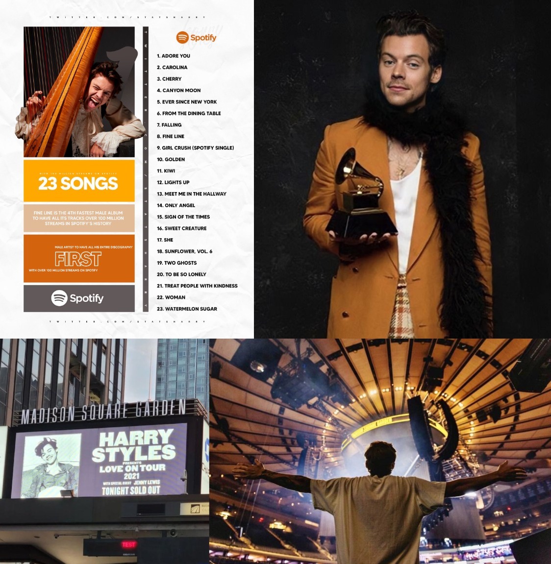 harrymoonchild's tweet photo. singing, acting, modeling, businessman, fashion influencer, cosmetic brand owner. it truly is harry styles' world and we're all just living in it. https://t.co/PE7iTngjFE