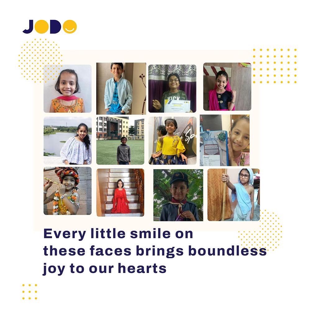 Jodo_in's tweet photo. On this #ChildrensDay, we would like to give a huge shoutout to all the Jodo kids for their everlasting enthusiasm and their never-say-never attitude. #HappyChildrenday!
#jodo #jodojoy #childrensday #childhoodmemories #happychildrensday #ChildrensDay2021 https://t.co/uxpFB9PnkP