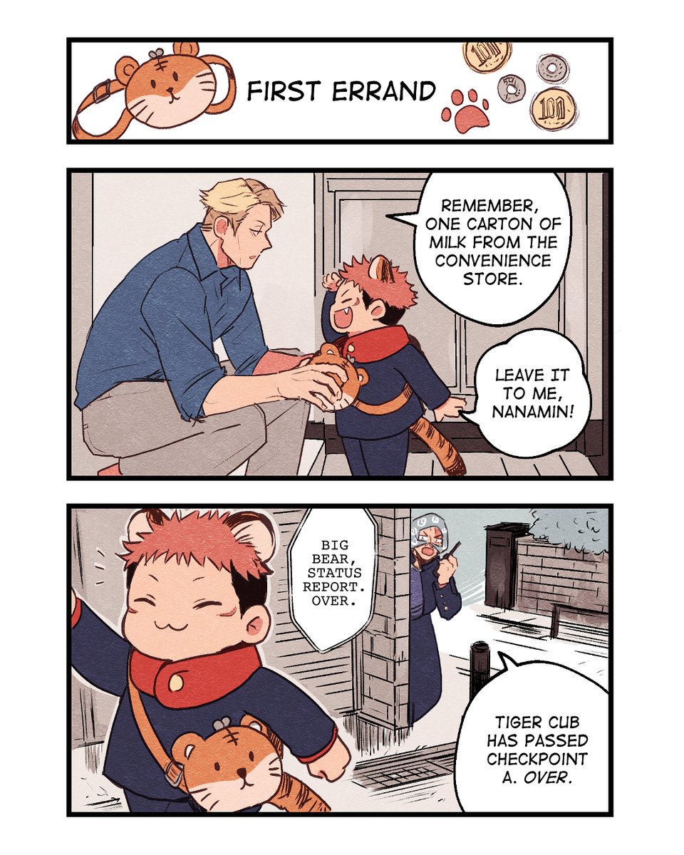 #jjk Tiger Cub AU: 🐯🥛 