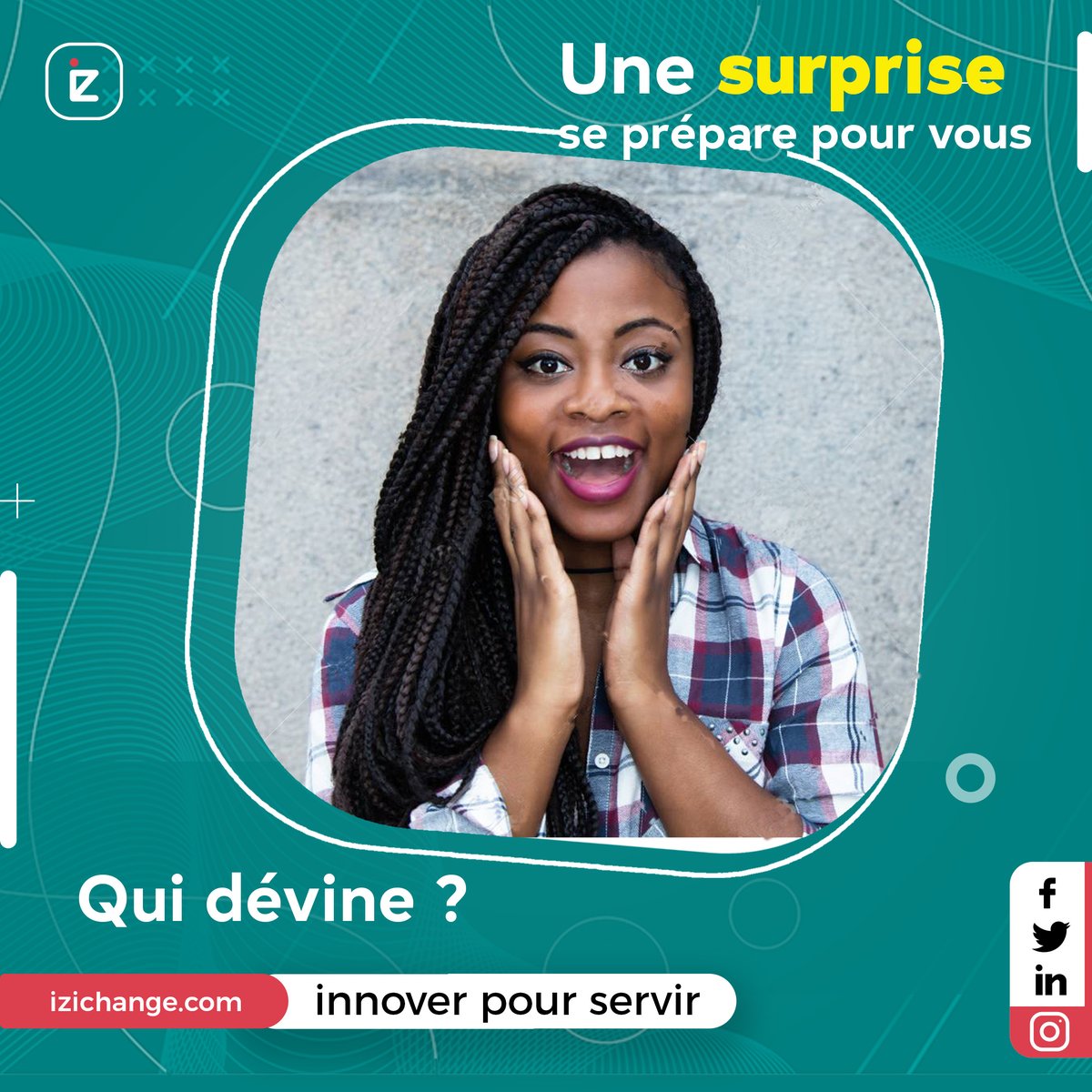 IZIchange's tweet photo. Une surprise se prépare encore pour vous !😉

Qui devine? https://t.co/NcTsyRsiwy