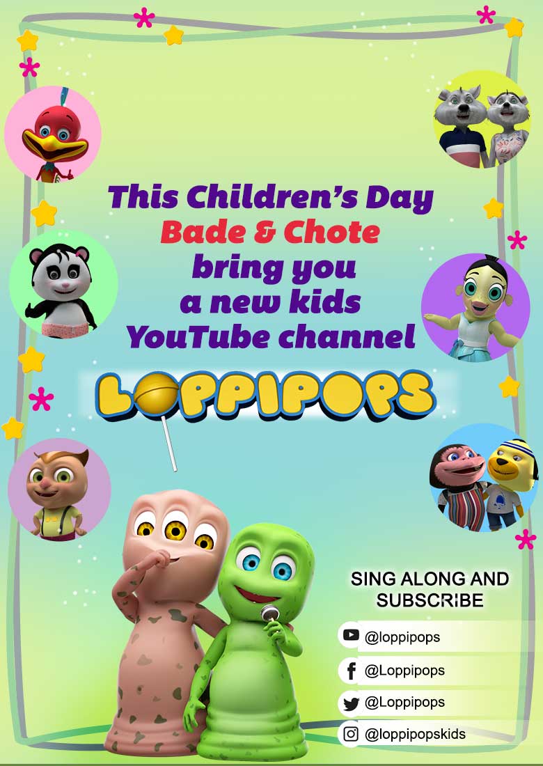 9XJalwa's tweet photo. Loppipops - Our Brand New YouTube Channel for Kids is OUT NOW!
Head over to YouTube and check it out: https://t.co/PTwUBvzCqu
#Loppipops #ChildrensDay #November14, #बाल_दिवस https://t.co/Op5ozA4NTS
