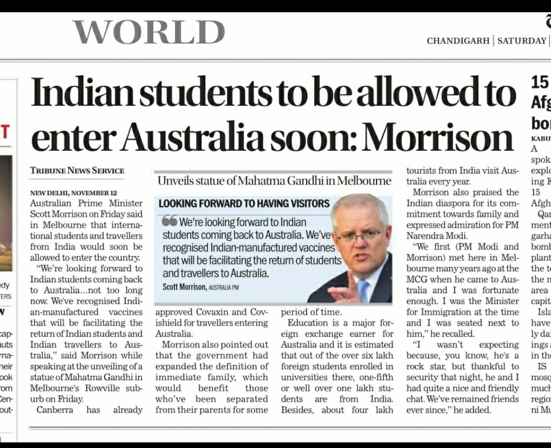 TheOrangeGroup1's tweet photo. Good news for Indian Students 

Apply for upcoming 2022 intake and fulfill your dreams to study in Australia. 

Conditions Apply ***

The Orange Group 
SCO-321, Mugal Canal, Karan Commercial Complex, 
Karnal 132001, Haryana,  India +918222899397, +919896125886 https://t.co/aG2s86oQKv